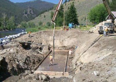 Ready Mix Concrete Pump Truck Working on site