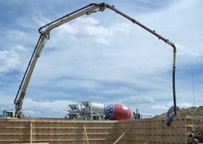 Ready Mix Concrete Pump Truck Working on site